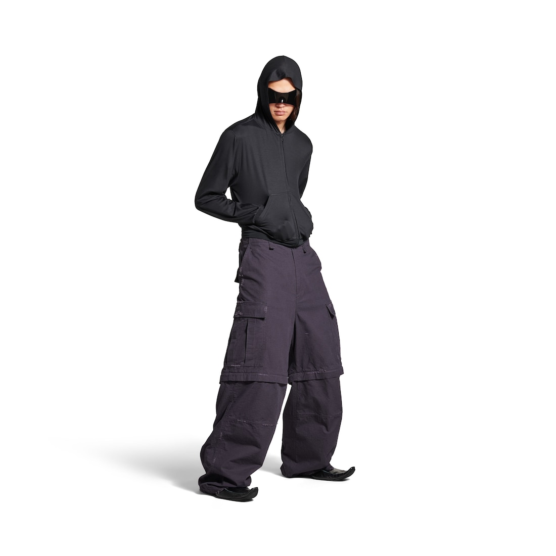 Balenciaga Pantalón Cargo Ancho para Hombre en Azul Oscuro