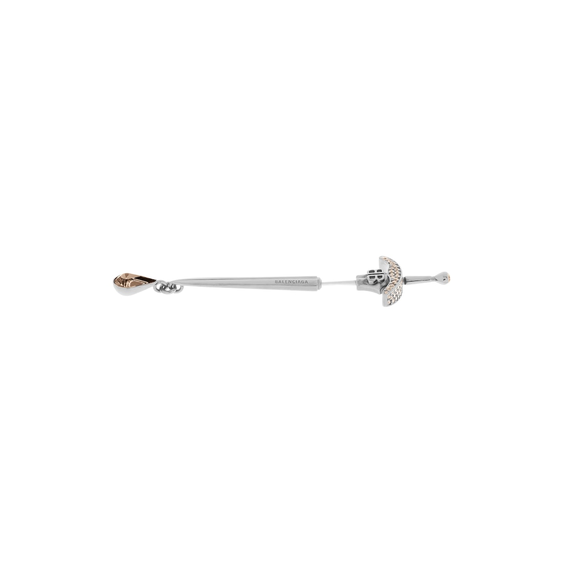 Balenciaga Pendiente Goth Sword en Gris Promoción trimestral