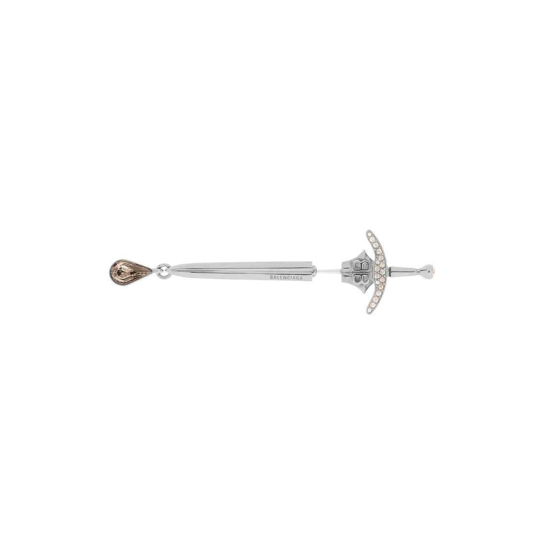 Balenciaga Pendiente Goth Sword en Gris Promoción trimestral