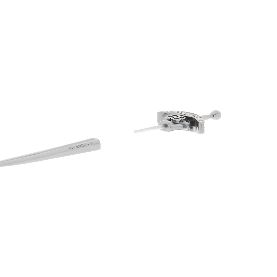 Balenciaga Pendiente Goth Sword en Gris Promoción trimestral