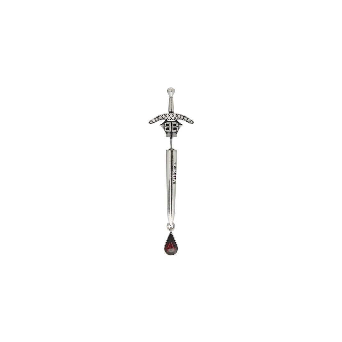 Balenciaga Pendiente Goth Sword en Plata
