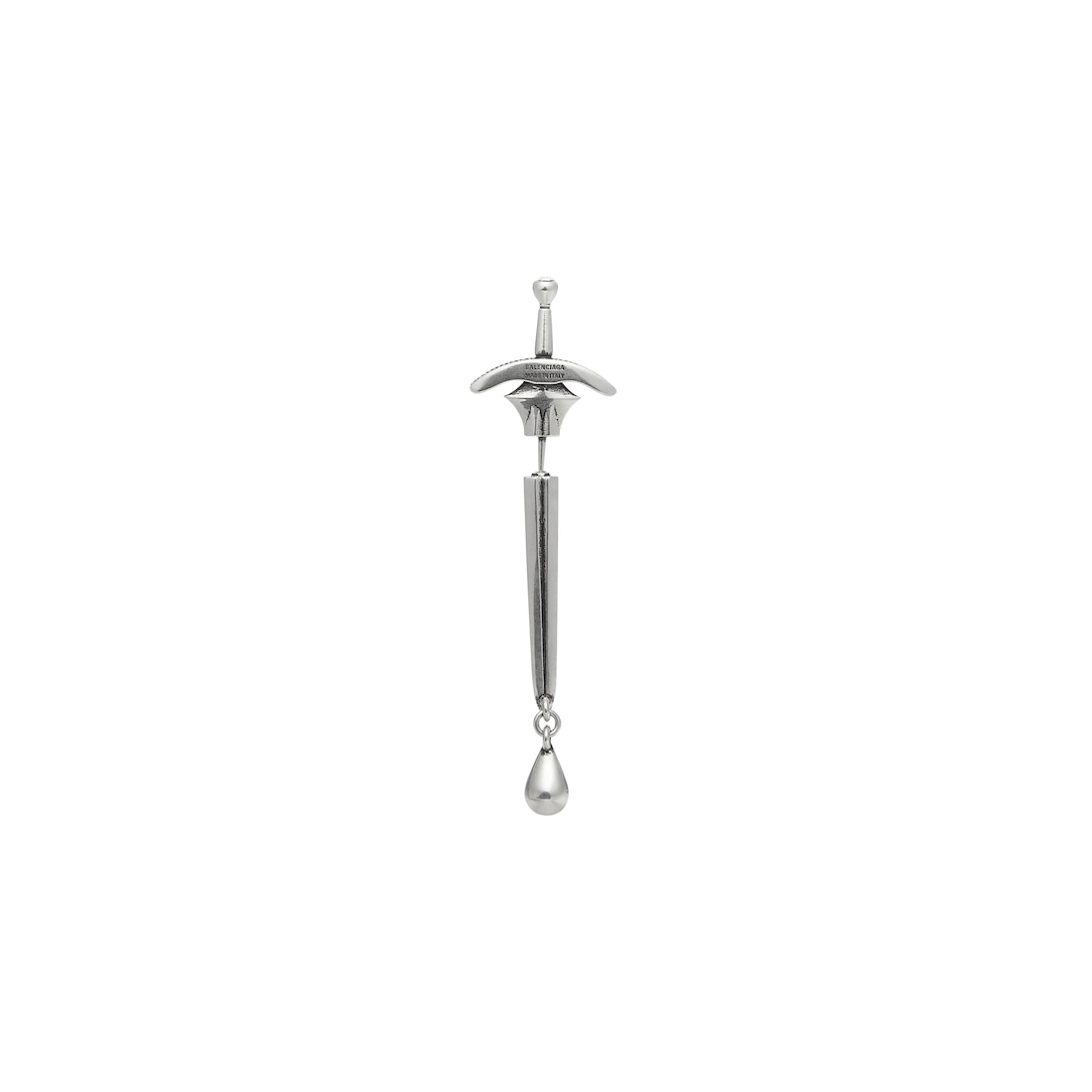 Balenciaga Pendiente Goth Sword en Plata Descuento por venta flash