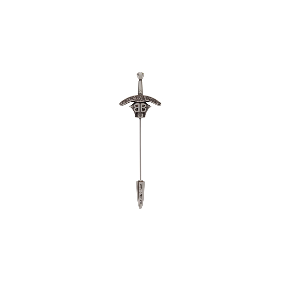 Balenciaga Broche Goth Sword en Plateado Antiguo