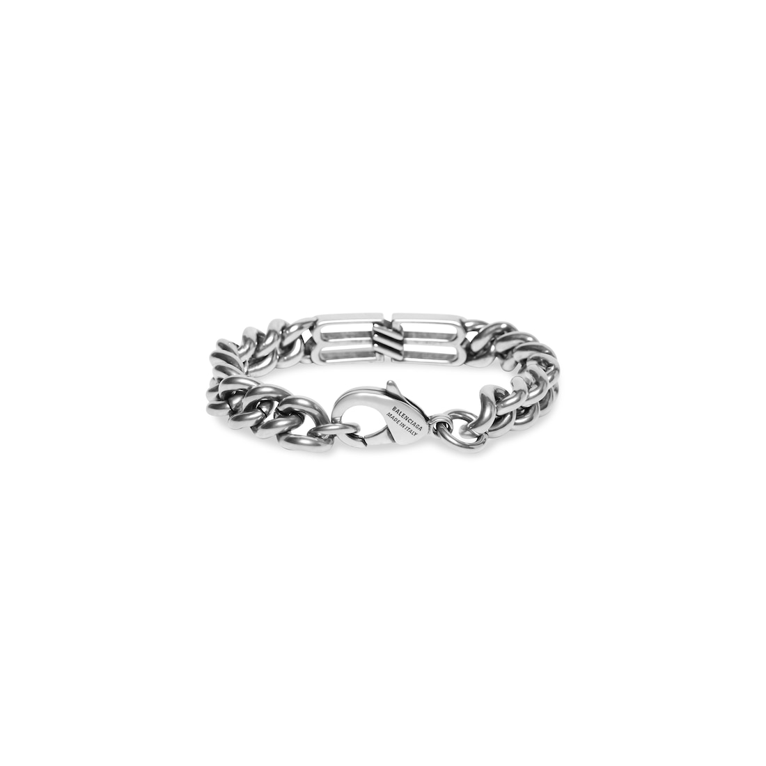Balenciaga Pulsera De Eslabones Bb Icon en Plateado Antiguo Grandes ahorros