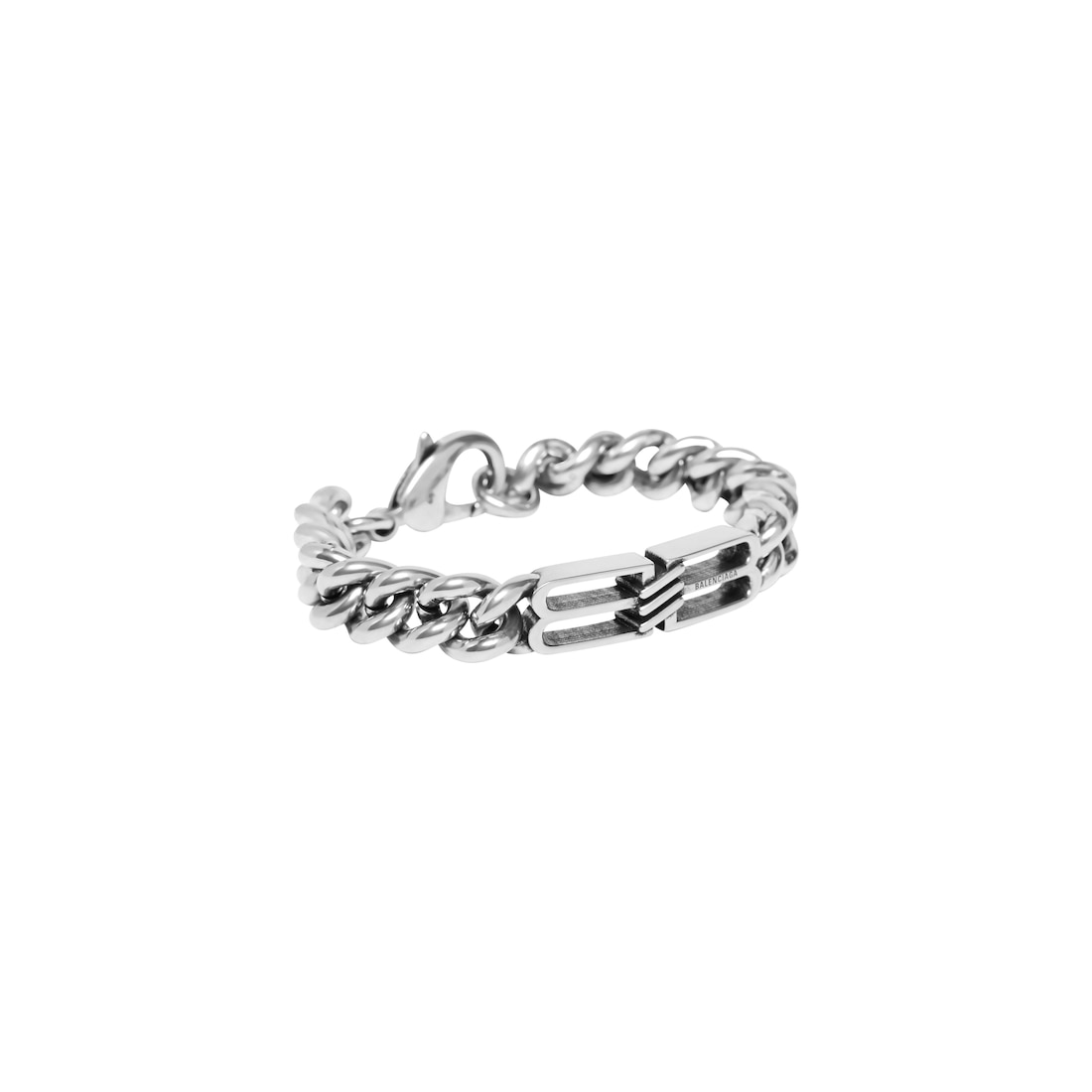 Balenciaga Pulsera De Eslabones Bb Icon en Plateado Antiguo Grandes ahorros
