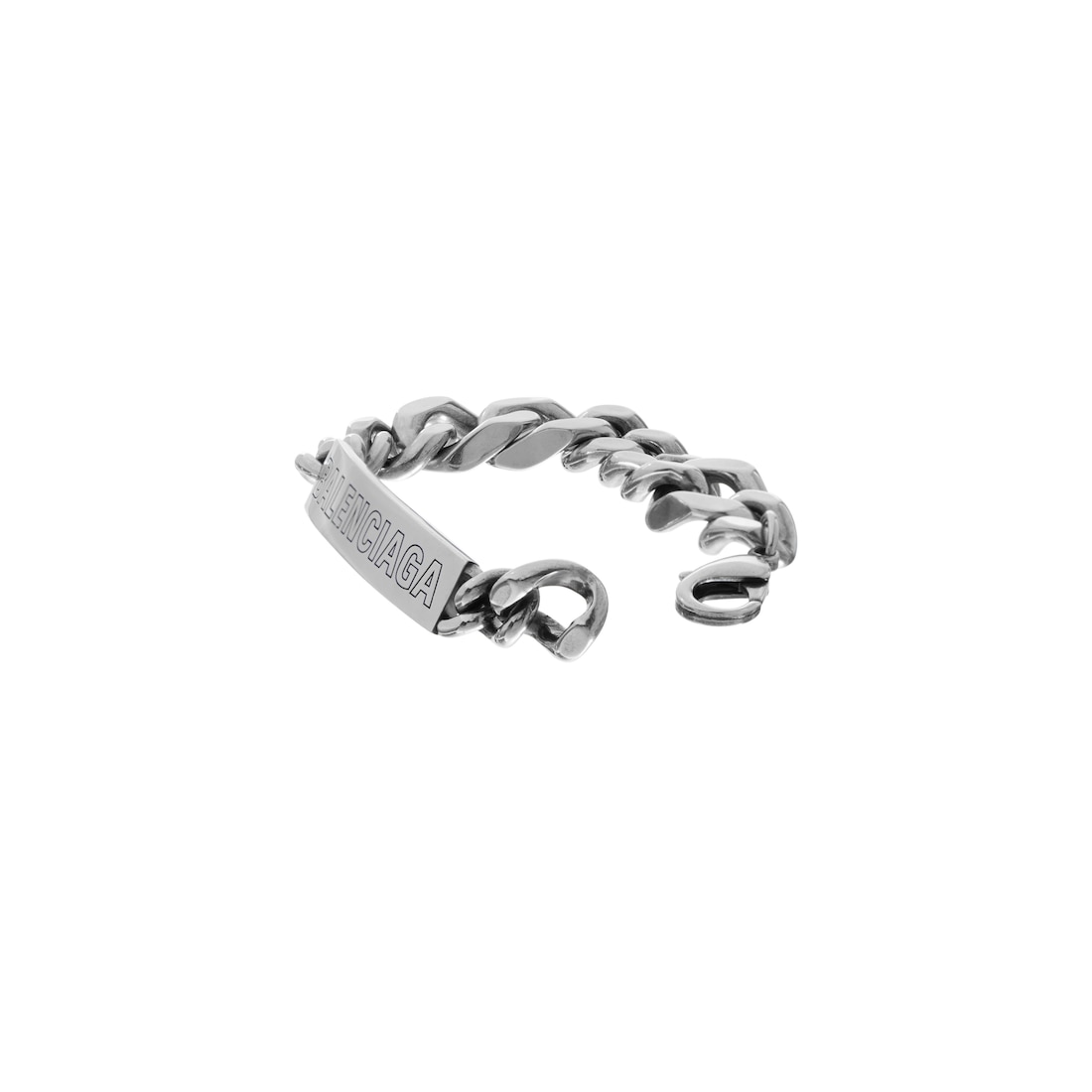 Balenciaga Pulsera Plate Twist en Plateado Antiguo Rebajas de fin de temporada