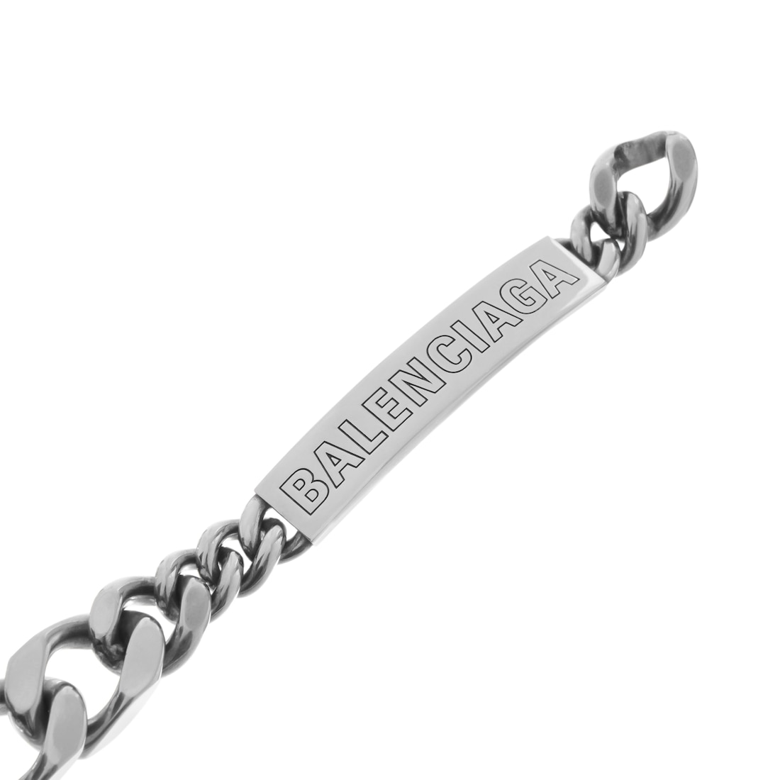 Balenciaga Pulsera Plate Twist en Plateado Antiguo Rebajas de fin de temporada