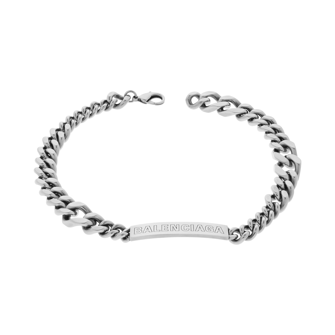 Balenciaga Collar Plate Twist en Plateado Antiguo Precio ultrabajo