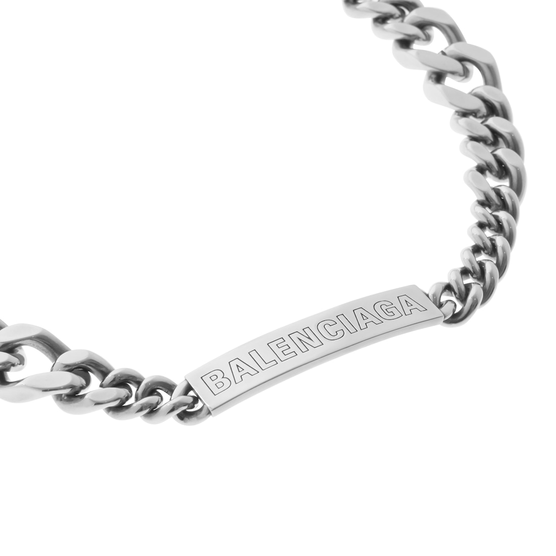 Balenciaga Collar Plate Twist en Plateado Antiguo Precio ultrabajo