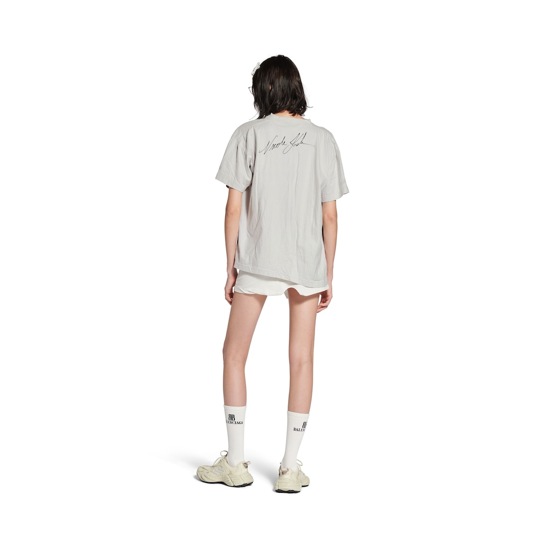 Balenciaga Camiseta Boxy Nicole en Blanco En línea