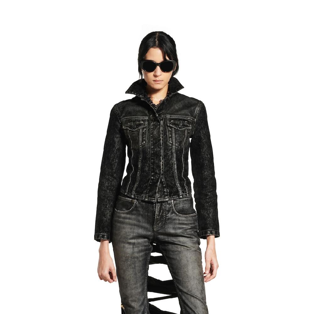 Balenciaga Chaqueta Con Encaje para Mujer en Negro Venta caliente