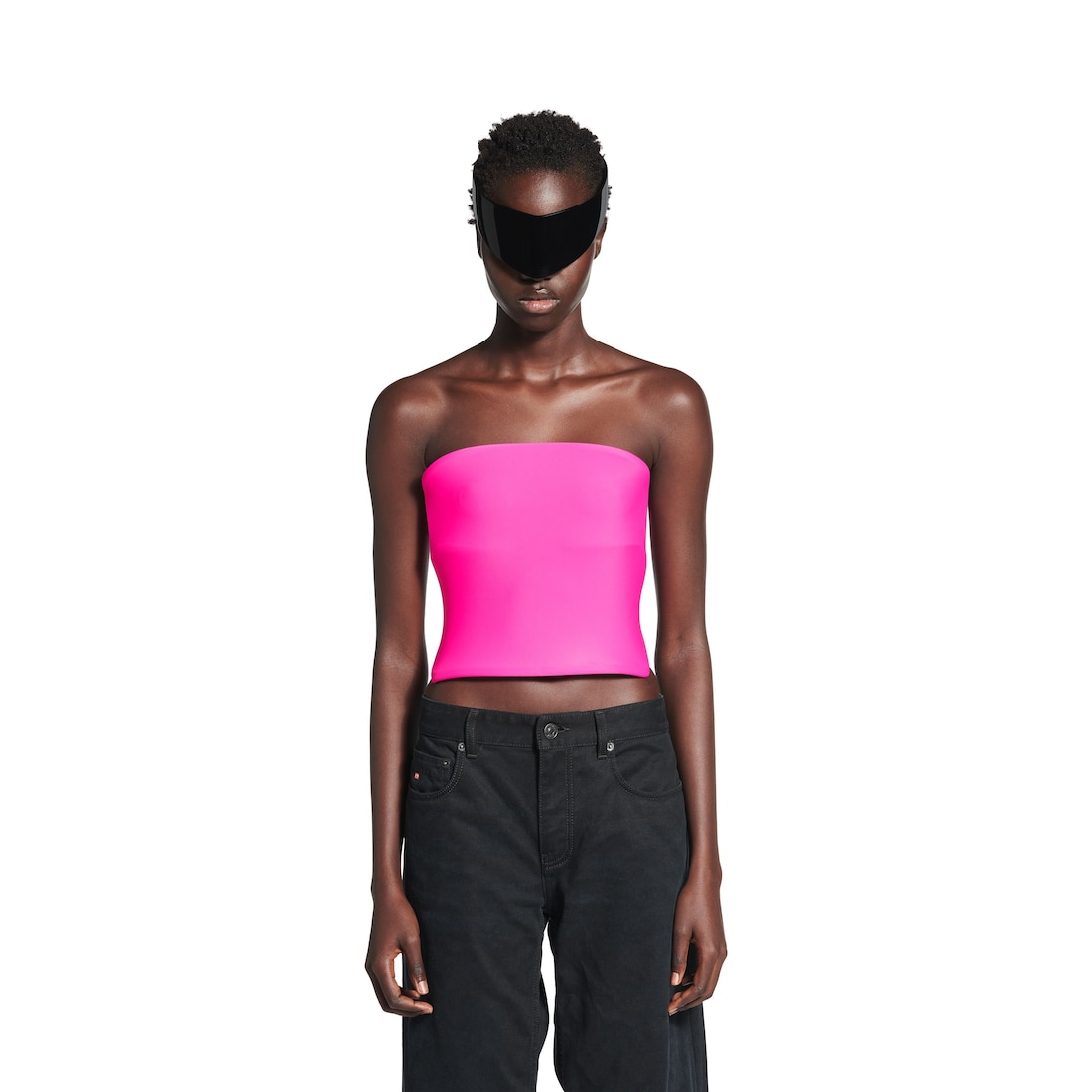 Balenciaga Top Estampado 3d para Mujer en Rosa Intenso Tienda