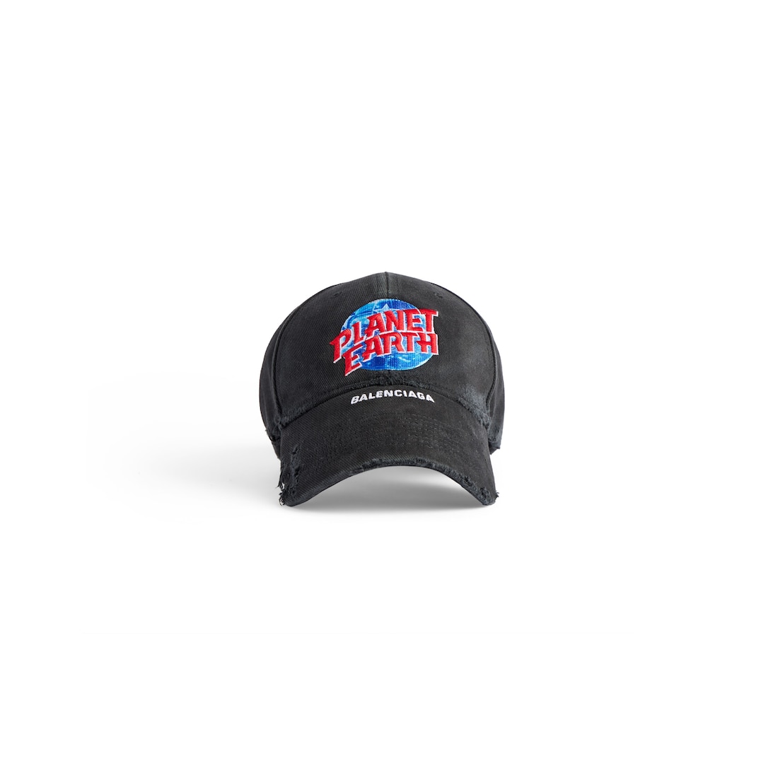 Balenciaga Gorra Planet Earth para Hombre en Negro Degradado