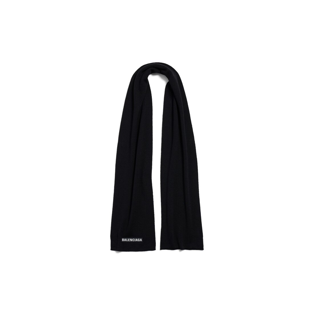 Balenciaga Bufanda Patch en Negro Últimos 3 días