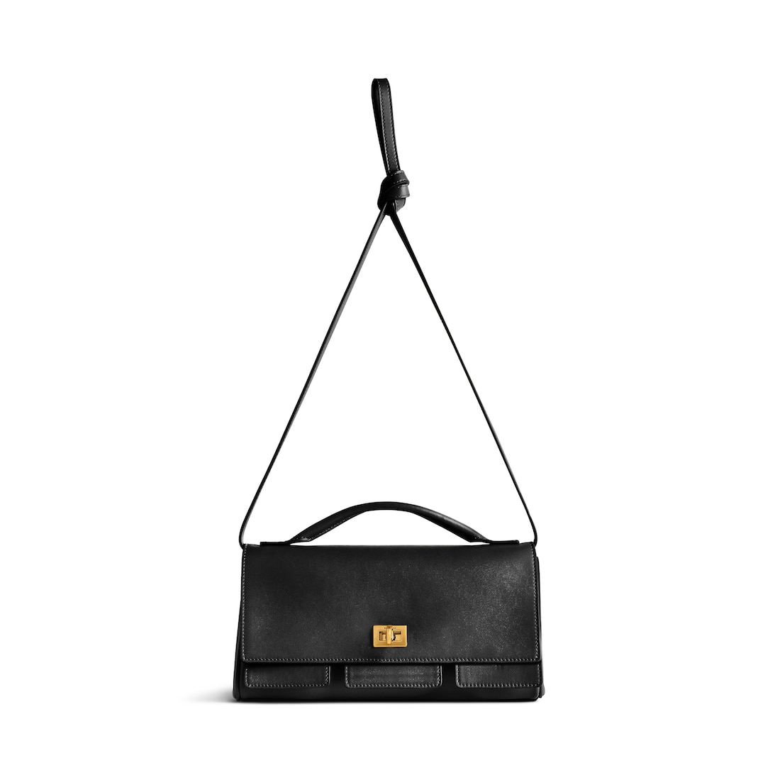 Balenciaga Clutch Bel Air Pequeño Con Correa para Mujer en Negro Últimos 2 días