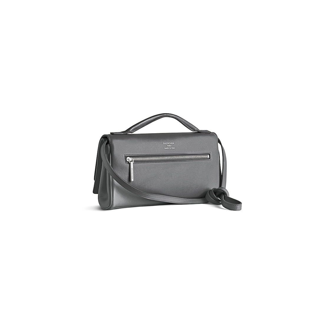 Balenciaga Clutch Bel Air Pequeño Con Correa para Mujer en Gris Último día