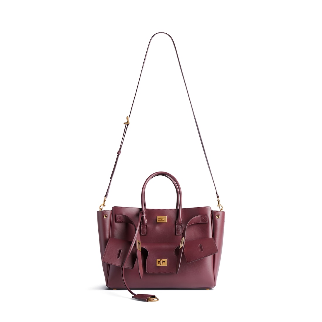 Balenciaga Bolso Carry All Bel Air Pequeño para Mujer en Borgoña Oscuro Grandes descuentos