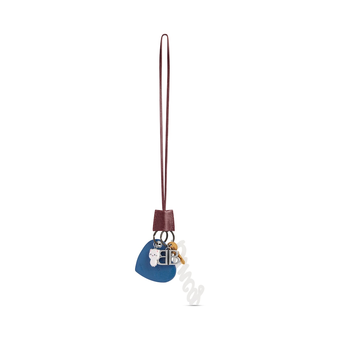 Balenciaga Charm Le City Heart para Mujer en Marrón Nuevo/azul Vaquero Liquidación