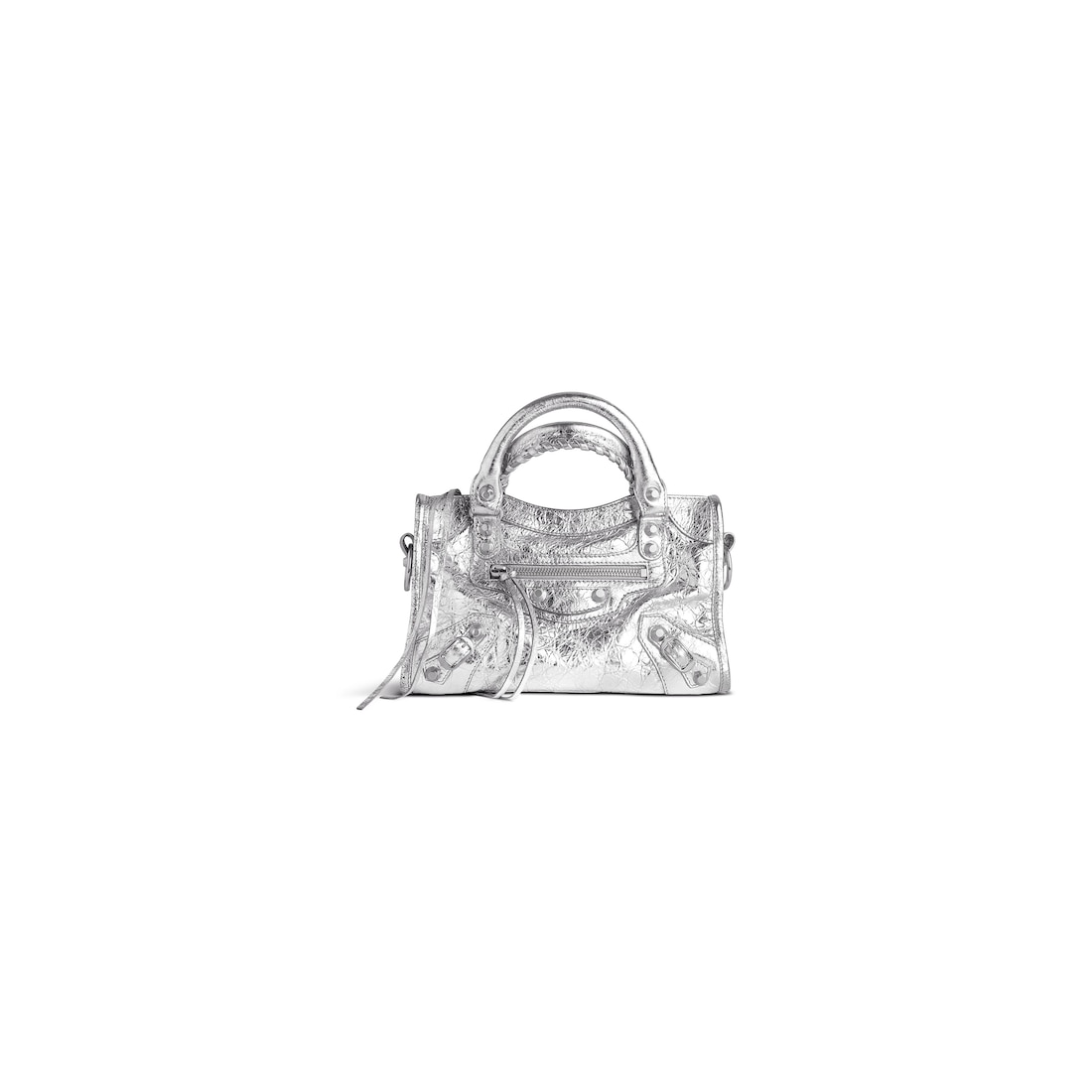 Balenciaga Minibolso Le City para Mujer en Plateado