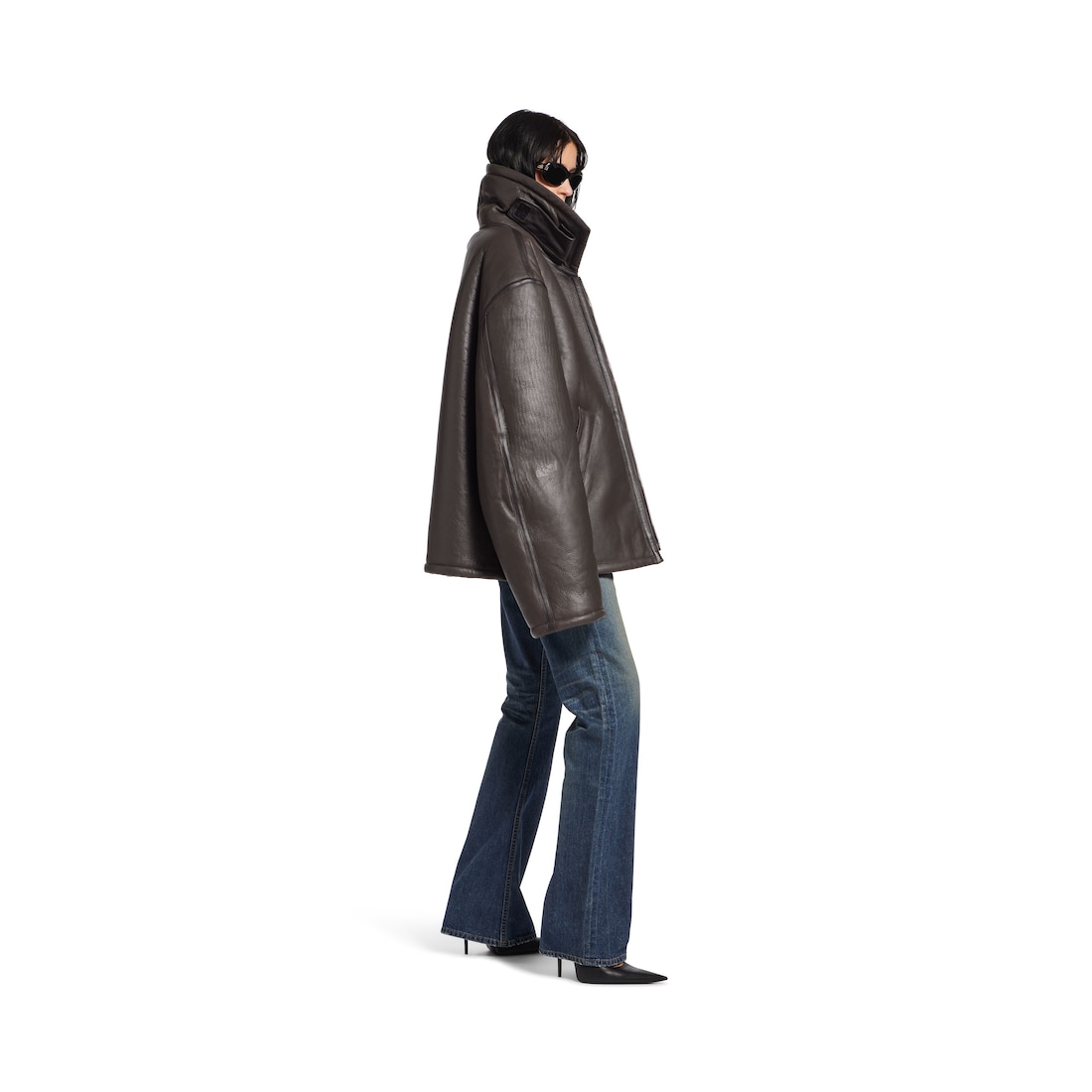 Balenciaga Chaqueta Aviator para Mujer en Marrón Los más vendidos