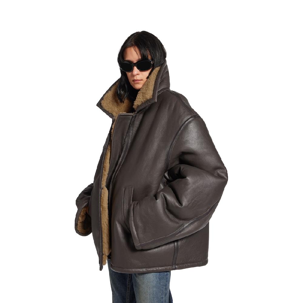 Balenciaga Chaqueta Aviator para Mujer en Marrón Los más vendidos