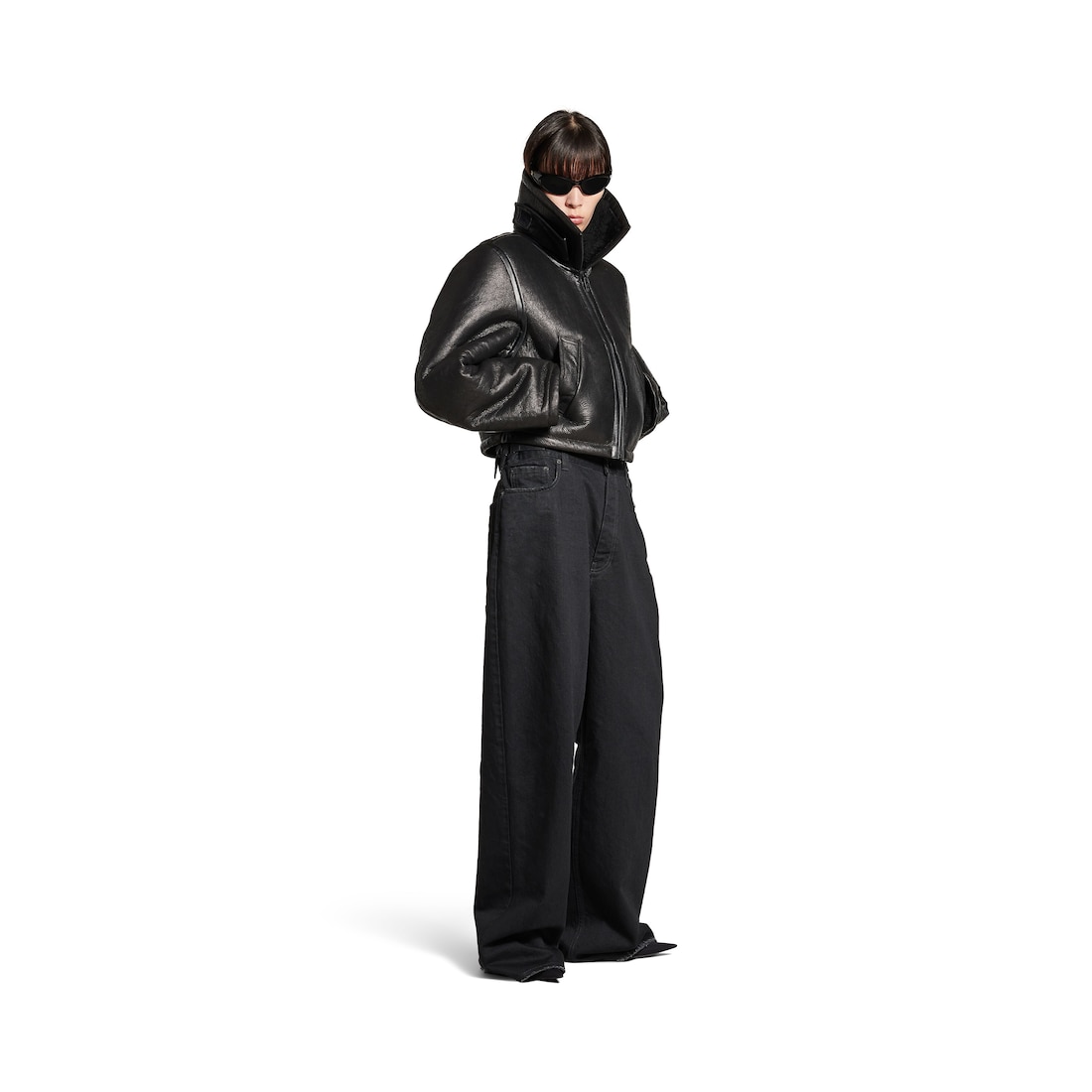Balenciaga Chaqueta Aviator para Mujer en Negro