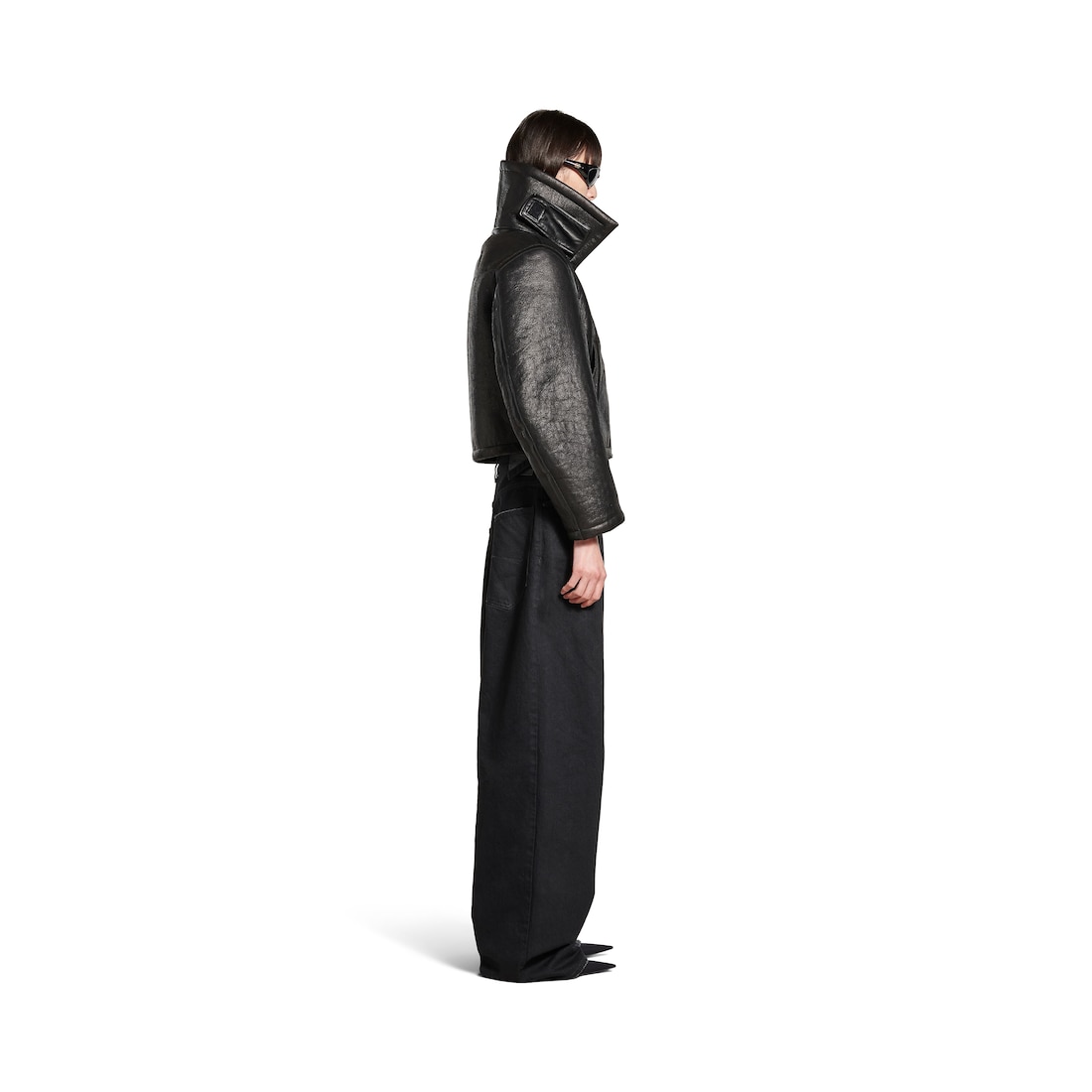 Balenciaga Chaqueta Aviator para Mujer en Negro Ventas relámpago