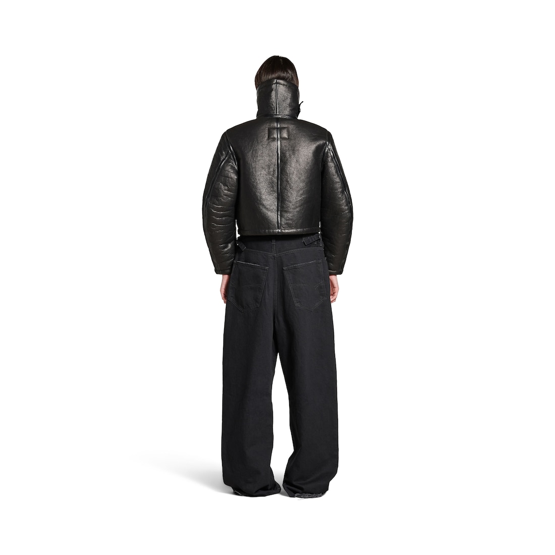 Balenciaga Chaqueta Aviator para Mujer en Negro Ventas relámpago