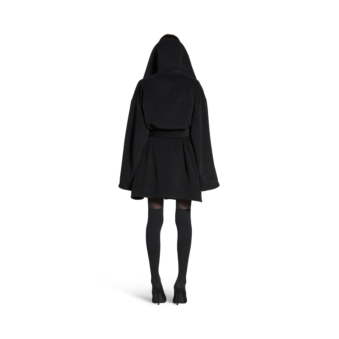 Balenciaga Chaqueta De Cuello Alto para Mujer en Negro Tienda
