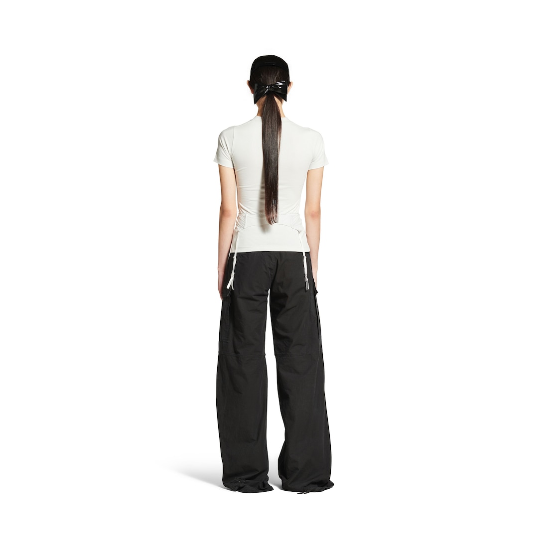 Balenciaga Camiseta Lingerie para Mujer en Blanco Con Efecto Sucio Rebajas top