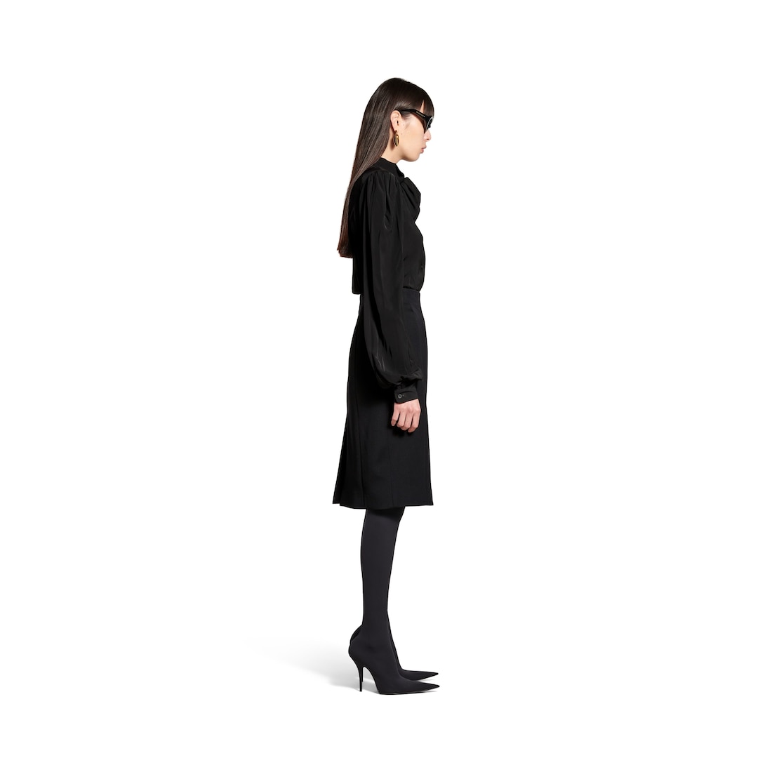Balenciaga Blusa Bow para Mujer en Negro Envío gratis