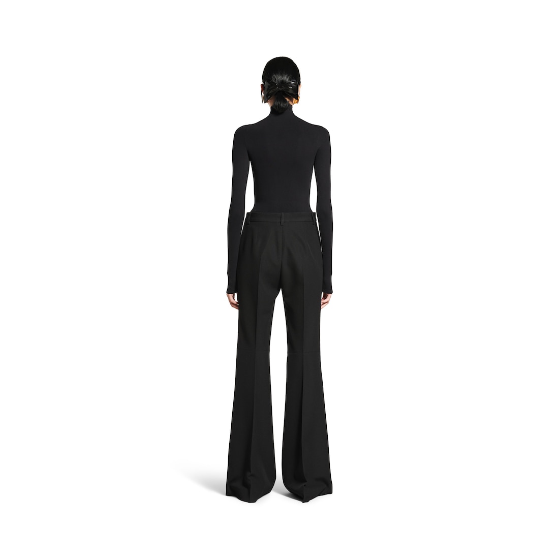 Balenciaga Pantalón Acampanado para Mujer en Negro Oferta especial