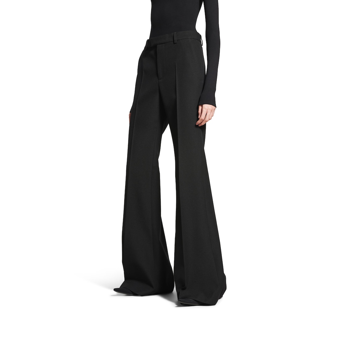 Balenciaga Pantalón Acampanado para Mujer en Negro Oferta especial