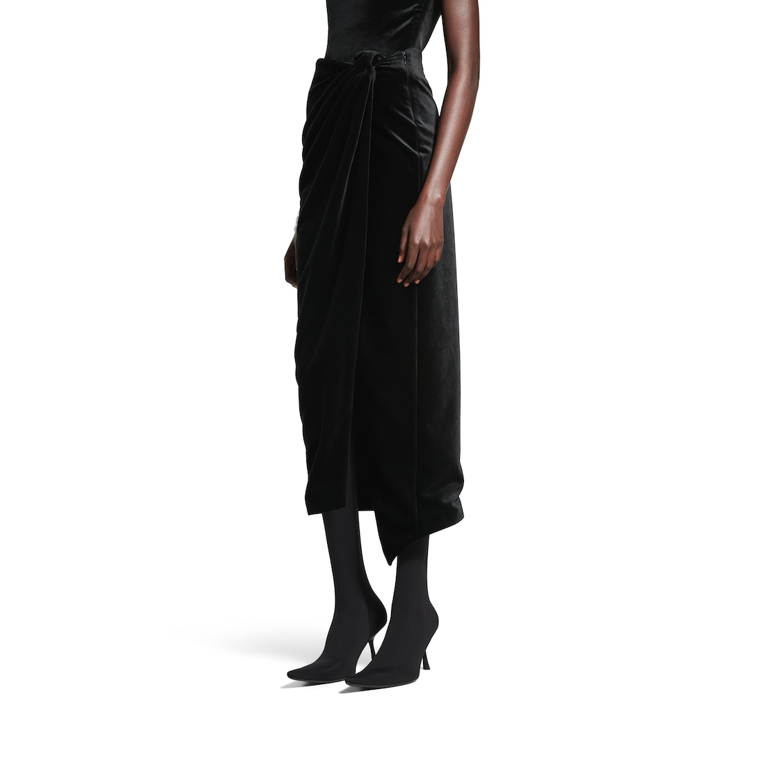 Balenciaga Falda Wrap para Mujer en Negro Envío gratis