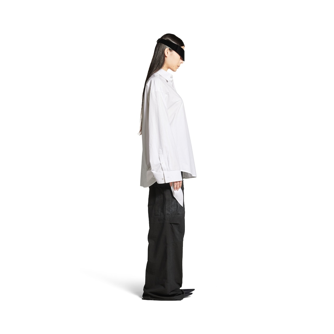 Balenciaga Blusa Puños Anudados para Mujer en Blanco COMPRAR AHORA