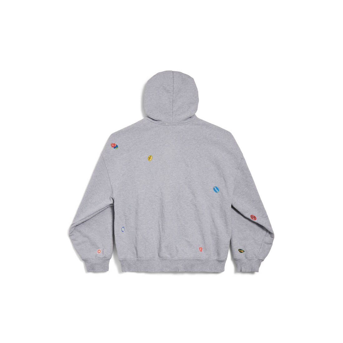 Balenciaga Hoodie Con Cremallera Fruity Regular Fit para Mujer en Gris Promoción por tiempo limitado