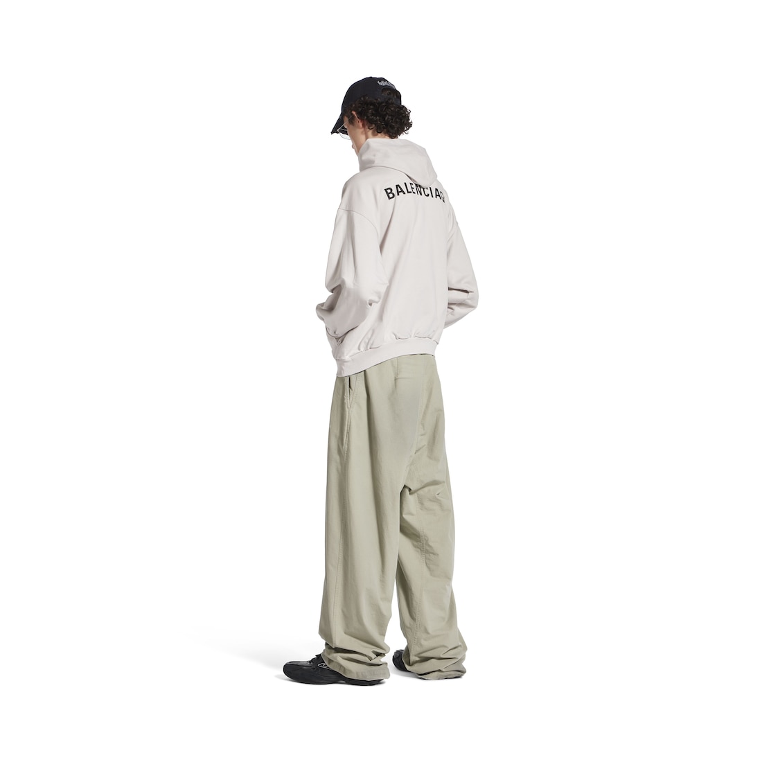 Balenciaga Hoodie New Balenciaga Back Medium Fit en Blanco Roto Promoción trimestral
