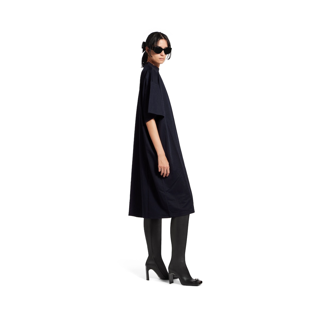 Balenciaga Vestido Camiseta para Mujer en Azul Marino Oscuro Envío internacional gratuito