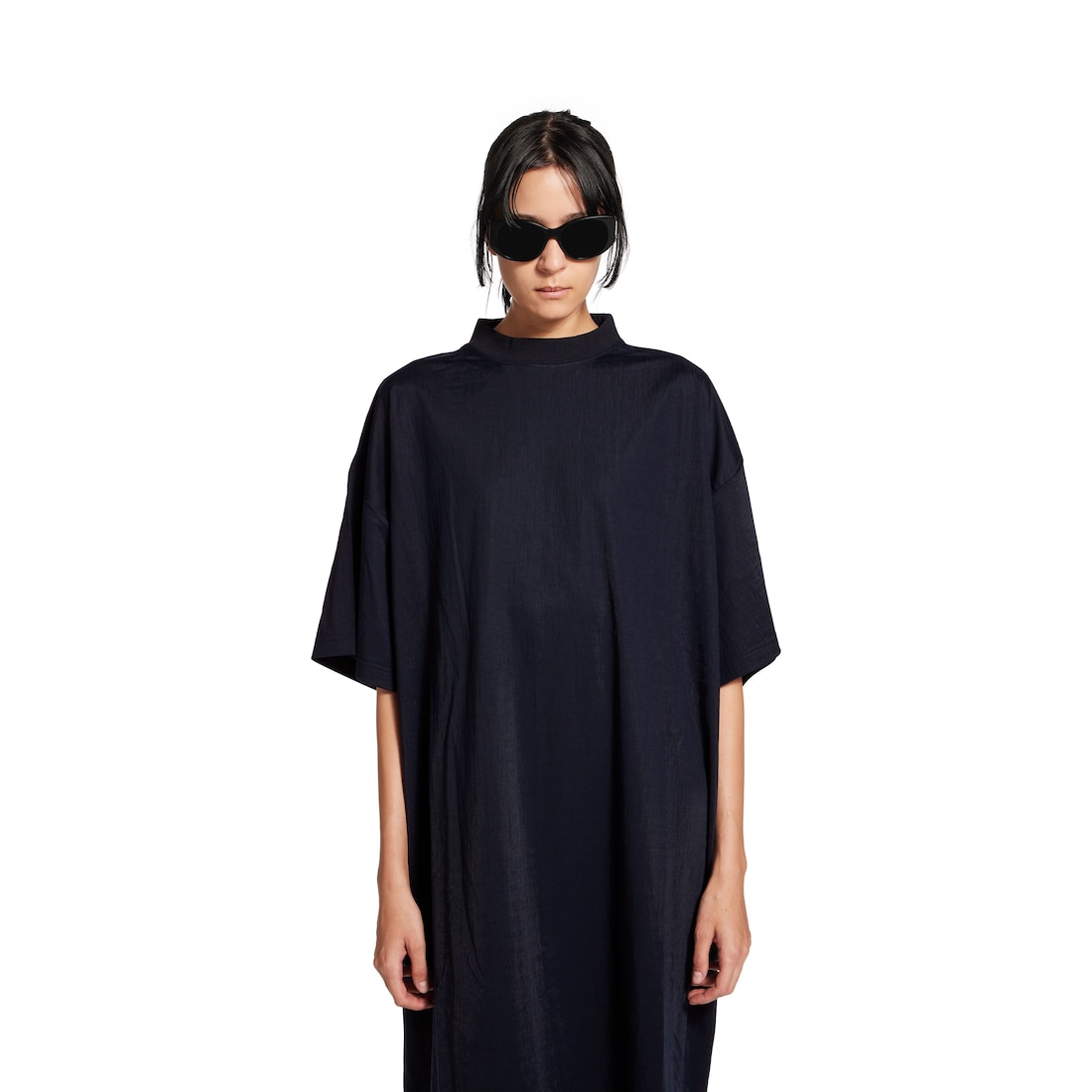 Balenciaga Vestido Camiseta para Mujer en Azul Marino Oscuro Envío internacional gratuito
