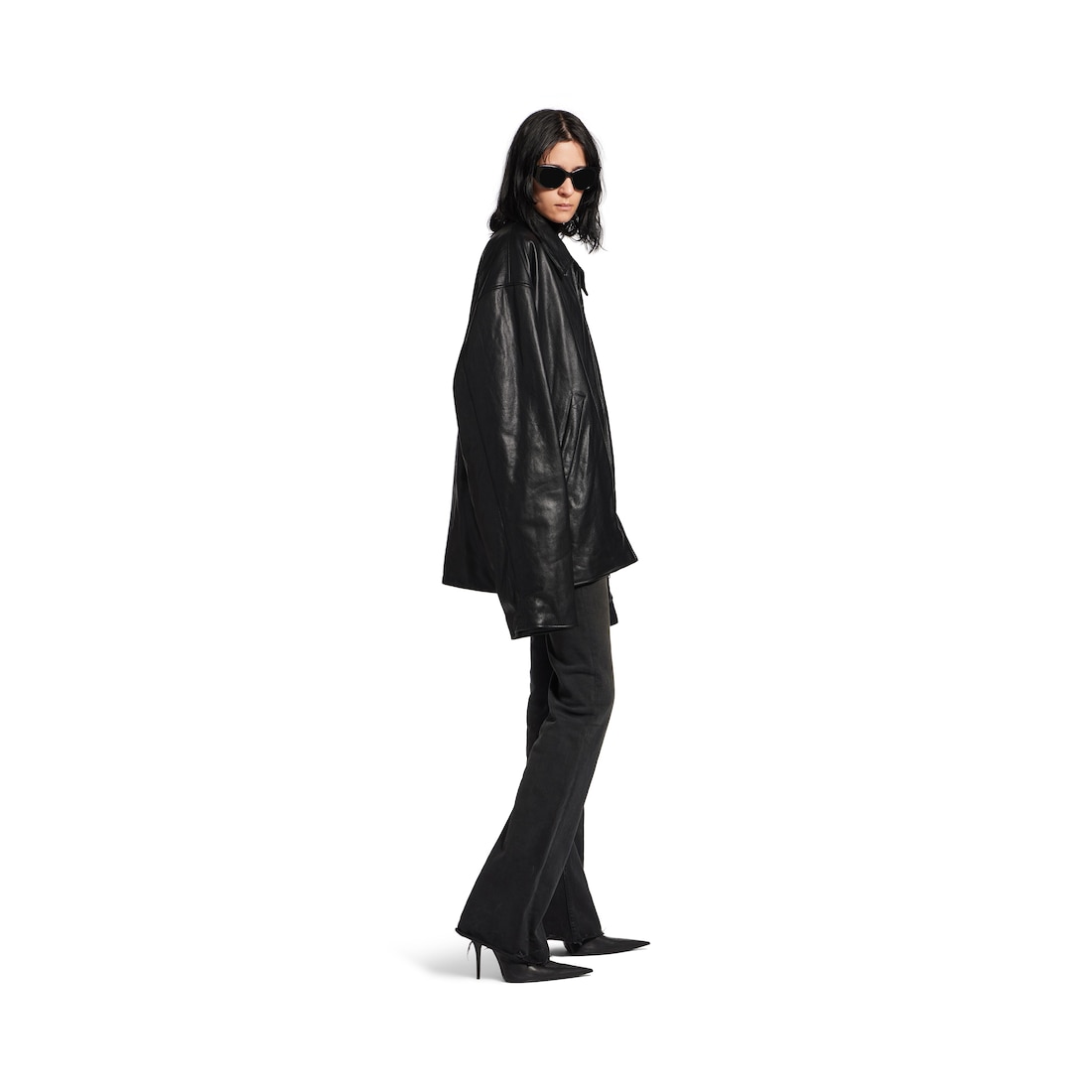 Balenciaga Chaqueta Taxi para Mujer en Negro Ahorra y exporta