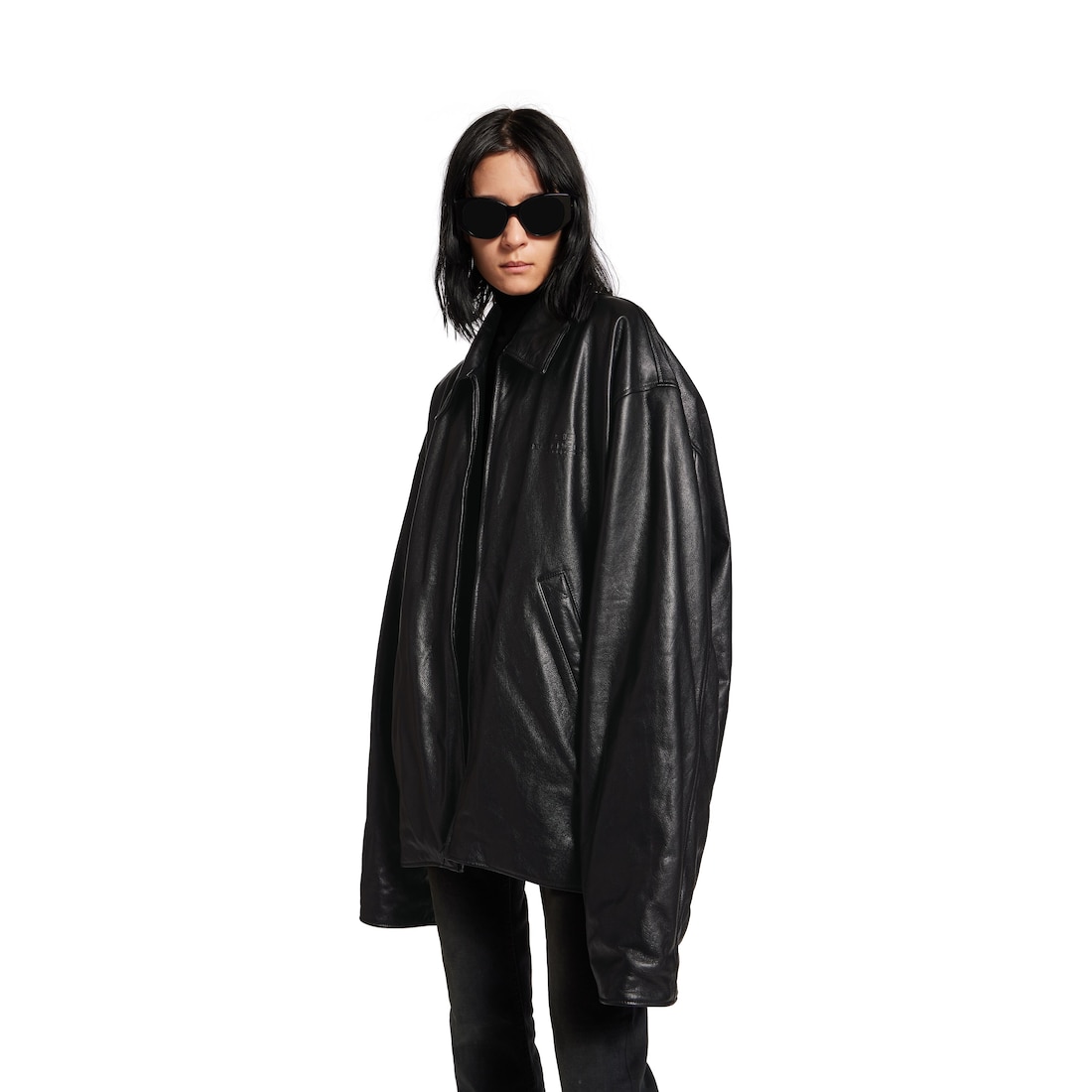 Balenciaga Chaqueta Taxi para Mujer en Negro Ahorra y exporta
