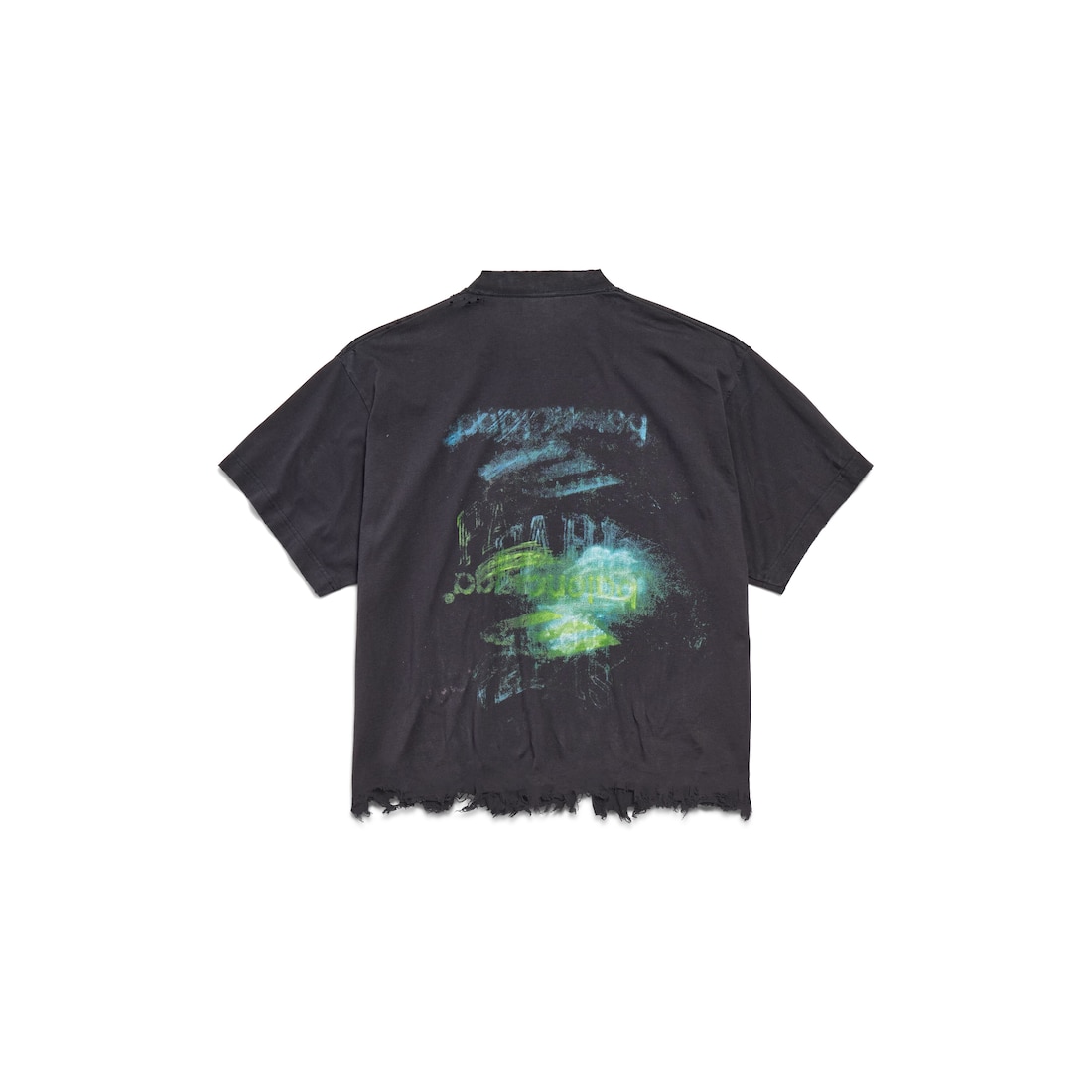 Balenciaga Camiseta Diy Imprint en Negro Degradado Última moda