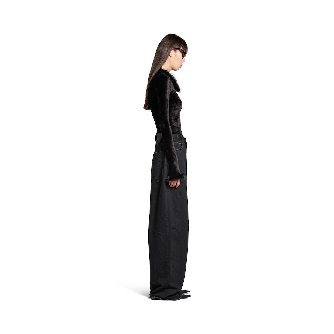 Balenciaga Top Elástico para Mujer en Negro Ofertas de temporada