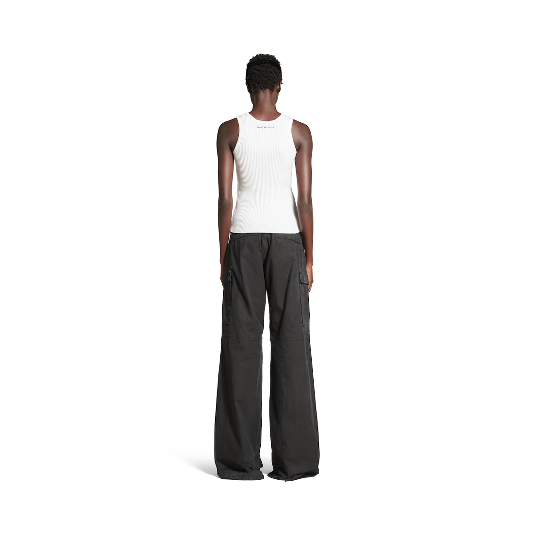 Balenciaga Top De Tirantes para Mujer en Blanco Grandes ahorros