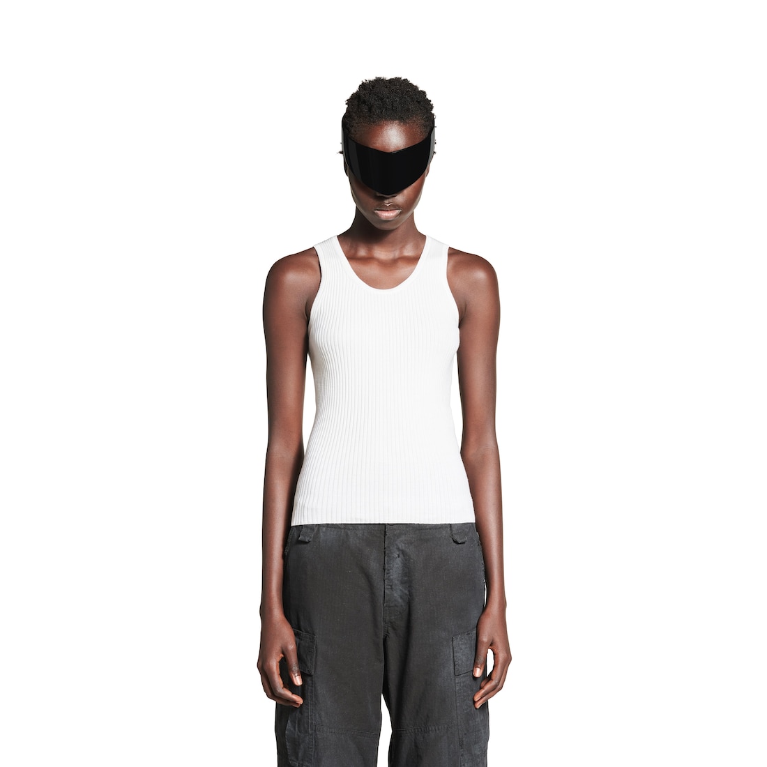 Balenciaga Top De Tirantes para Mujer en Blanco Grandes ahorros