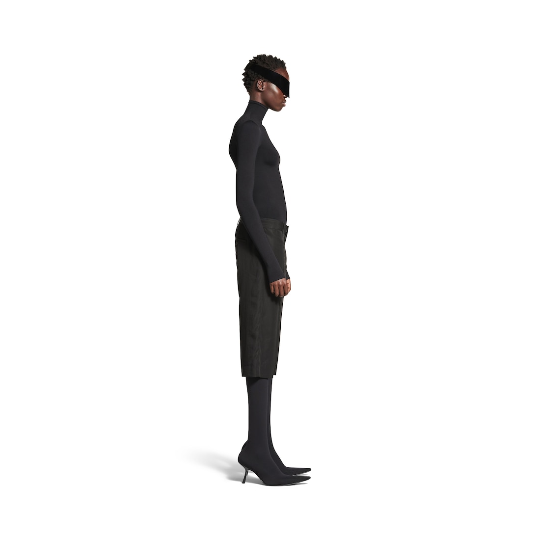 Balenciaga Pantalón De Talle Bajo Capri para Mujer en Negro Outlet