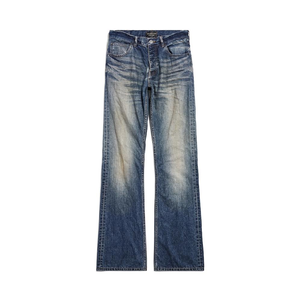 Balenciaga Pantalón De Corte Recto para Mujer en Azul Venta caliente
