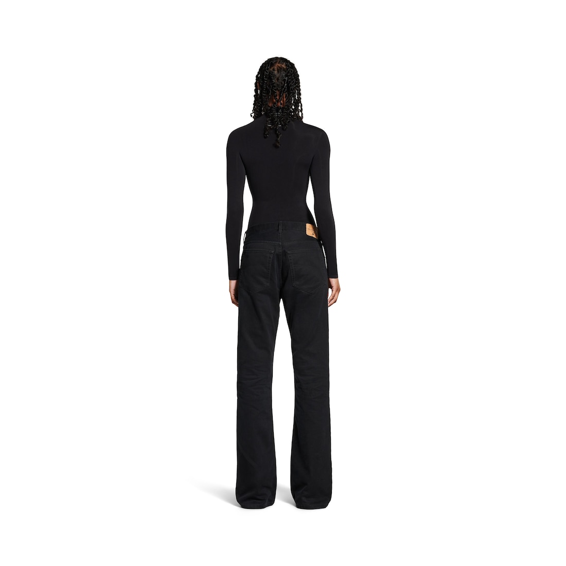 Balenciaga Pantalón De Corte Recto para Mujer en Negro En oferta