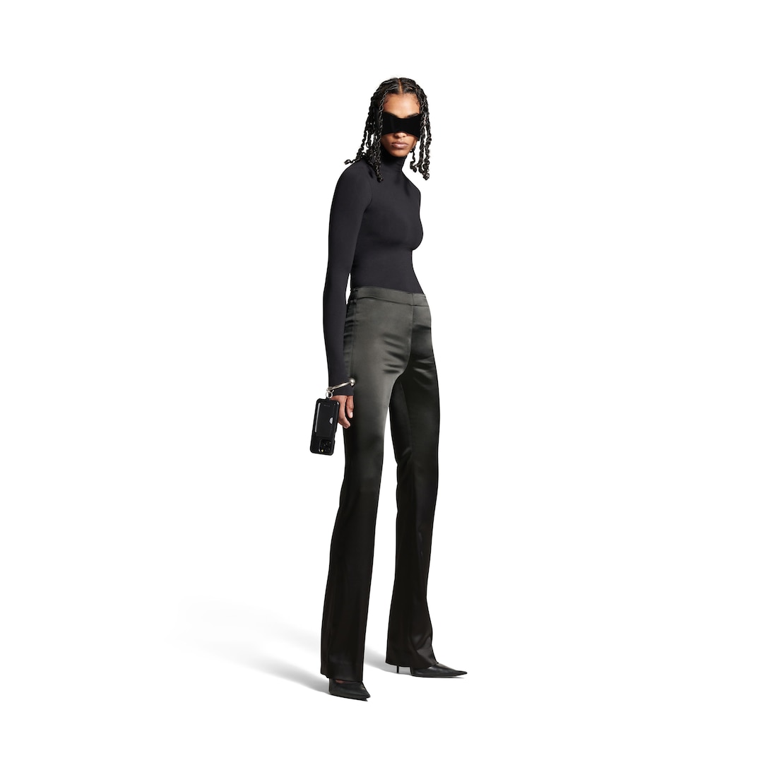 Balenciaga Pantalón De Talle Alto para Mujer en Negro