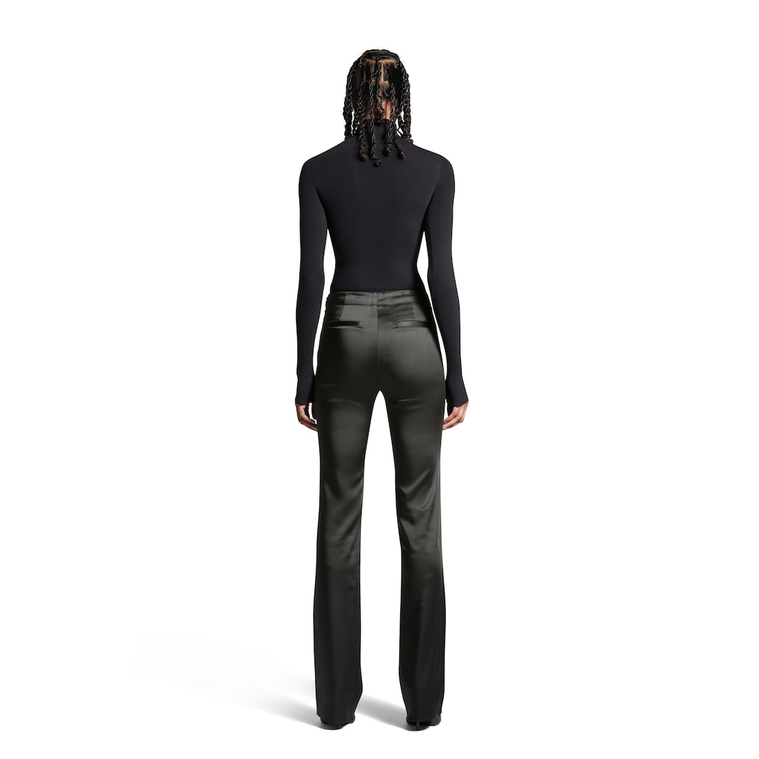 Balenciaga Pantalón De Talle Alto para Mujer en Negro Gran oferta
